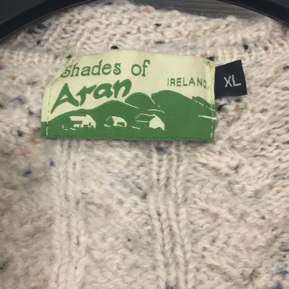 Shades of Aran Irish Merino Wool Sweater XL - Picture 4 of 8